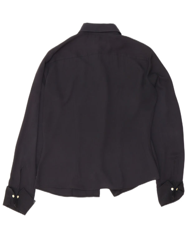 Женская блузка-рубашка Sisley UK 14, большая черная