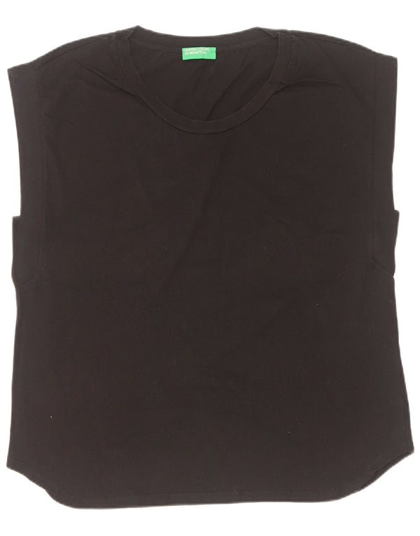 Женский жилет Benetton UK 18 XL, черный хлопок