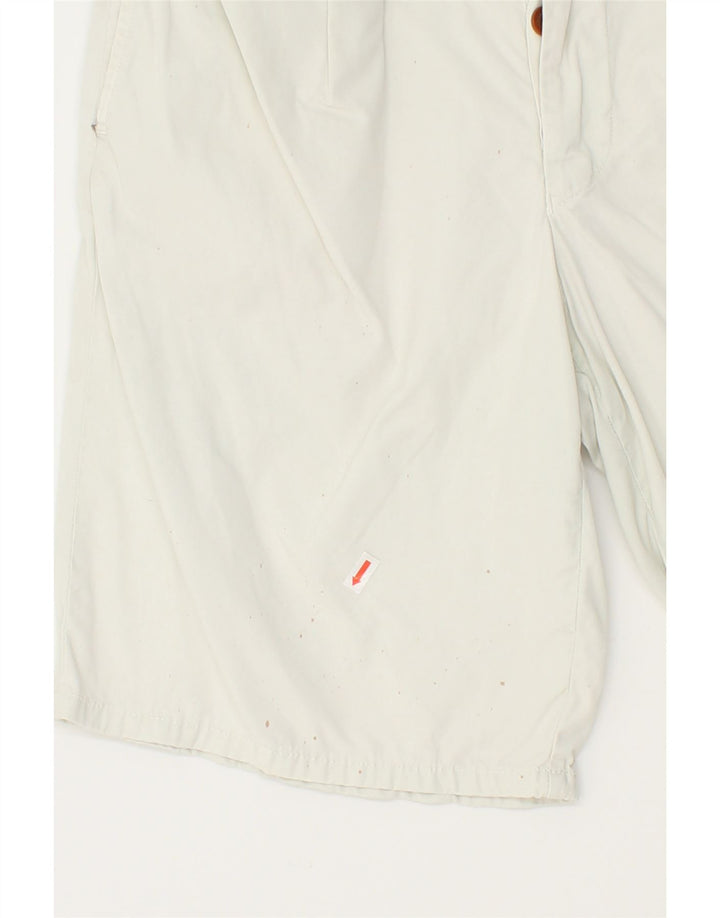 EL CHARRO Womens Pegged Chino Shorts W29 Medium White Cotton Vintage El Charro and Second-Hand El Charro from Messina Hembry 