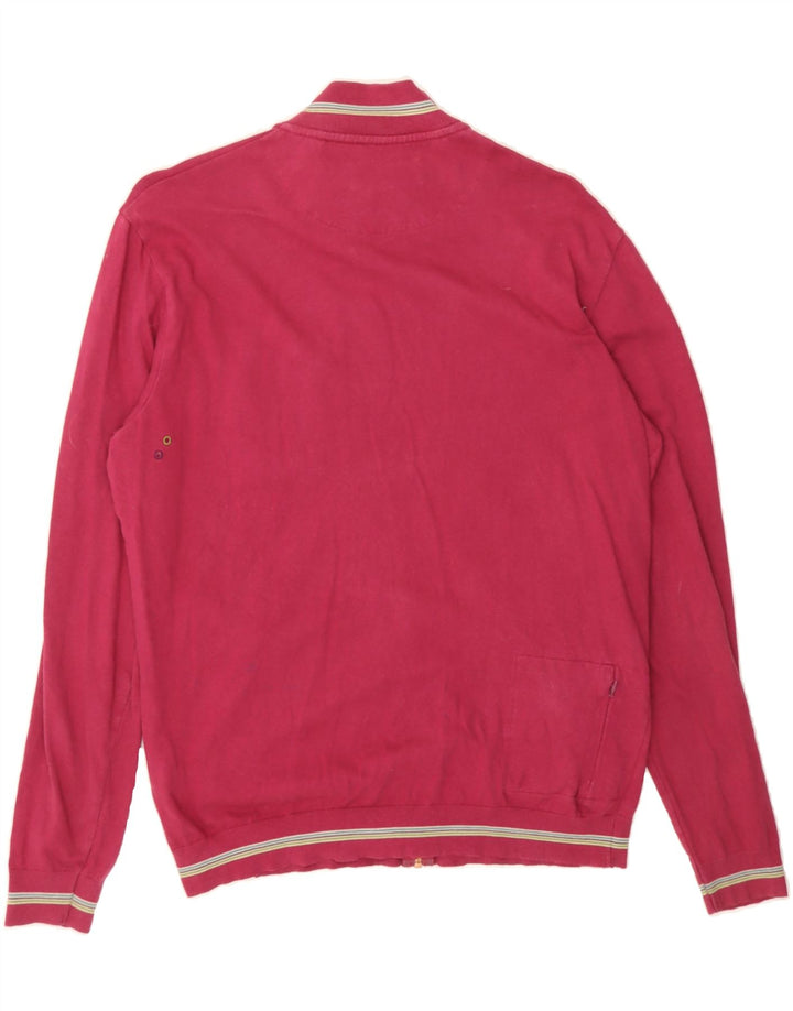 TED BAKER Womens Tracksuit Top Jacket Size 4 Large Pink Cotton Vintage Ted Baker and Second-Hand Ted Baker from Messina Hembry 