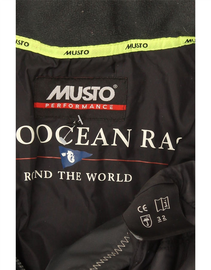 Мужская ветровка Musto с капюшоном UK 40, большая черная нейлоновая куртка