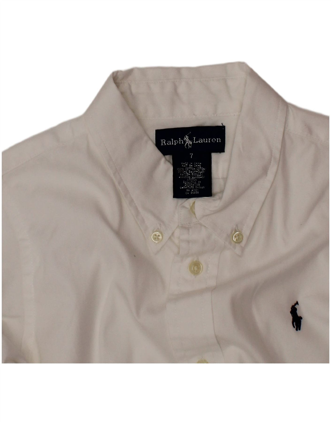 Рубашка для мальчика Ralph Lauren 6-7 лет, белый хлопок