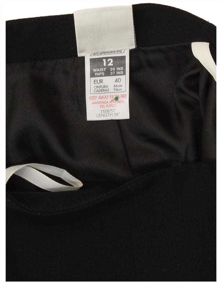 Женская юбка миди St. Bernard UK 12 Medium W26, черный полиэстер