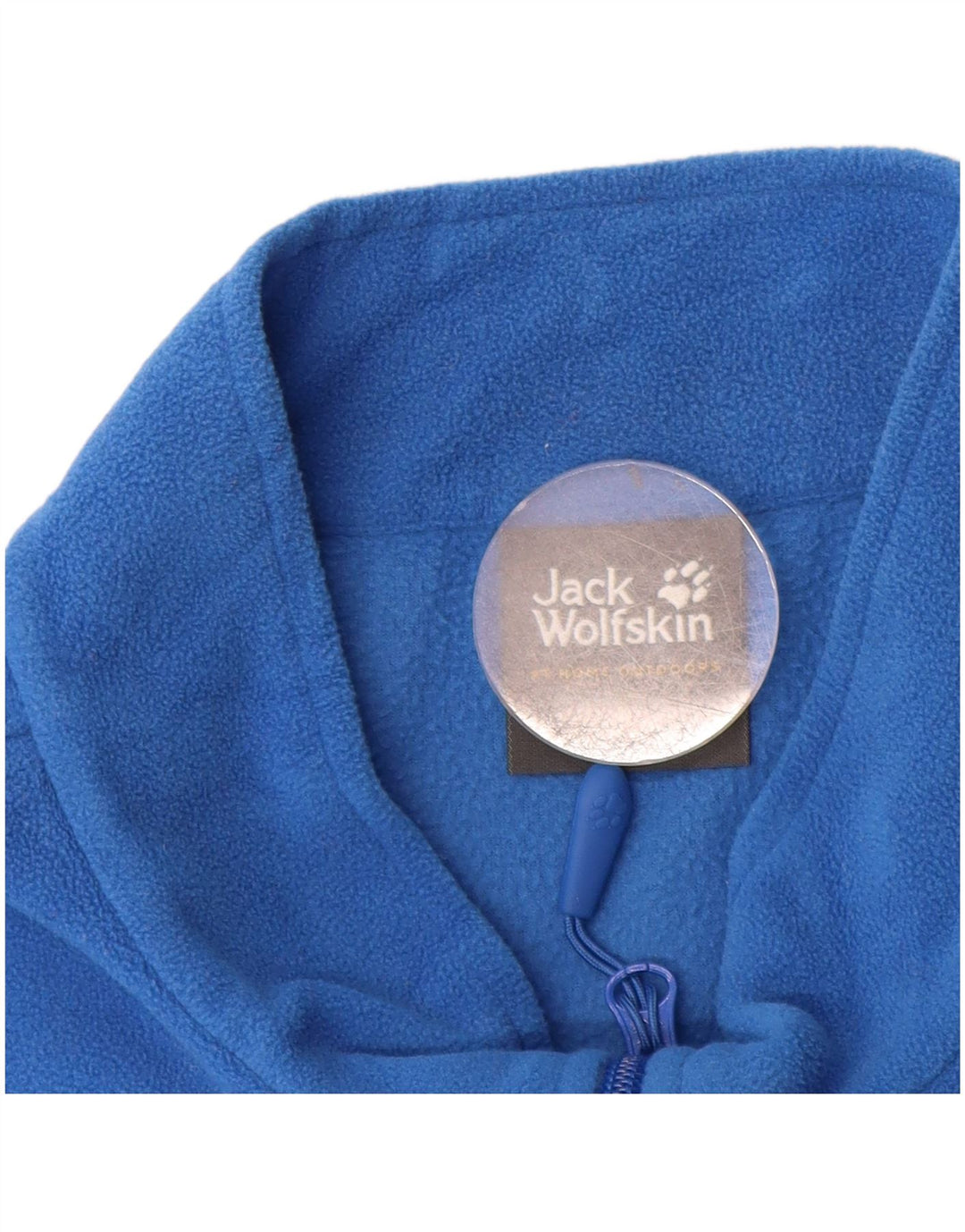 Мужской флисовый джемпер Jack Wolfskin с воротником на молнии UK 50 3XL синий полиэстер