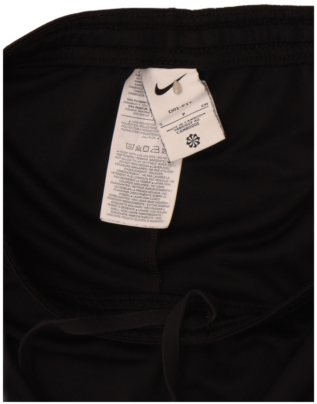 Мужские спортивные шорты Nike Regular Fit, маленькие черные полиэстер с цветными блоками