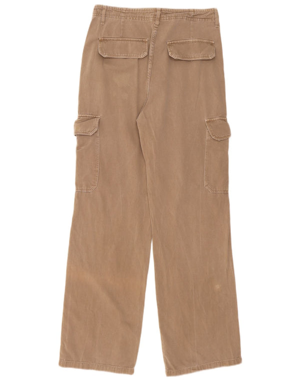 Женские прямые брюки карго Zara EU 40 Medium W30 L31 Бежевые