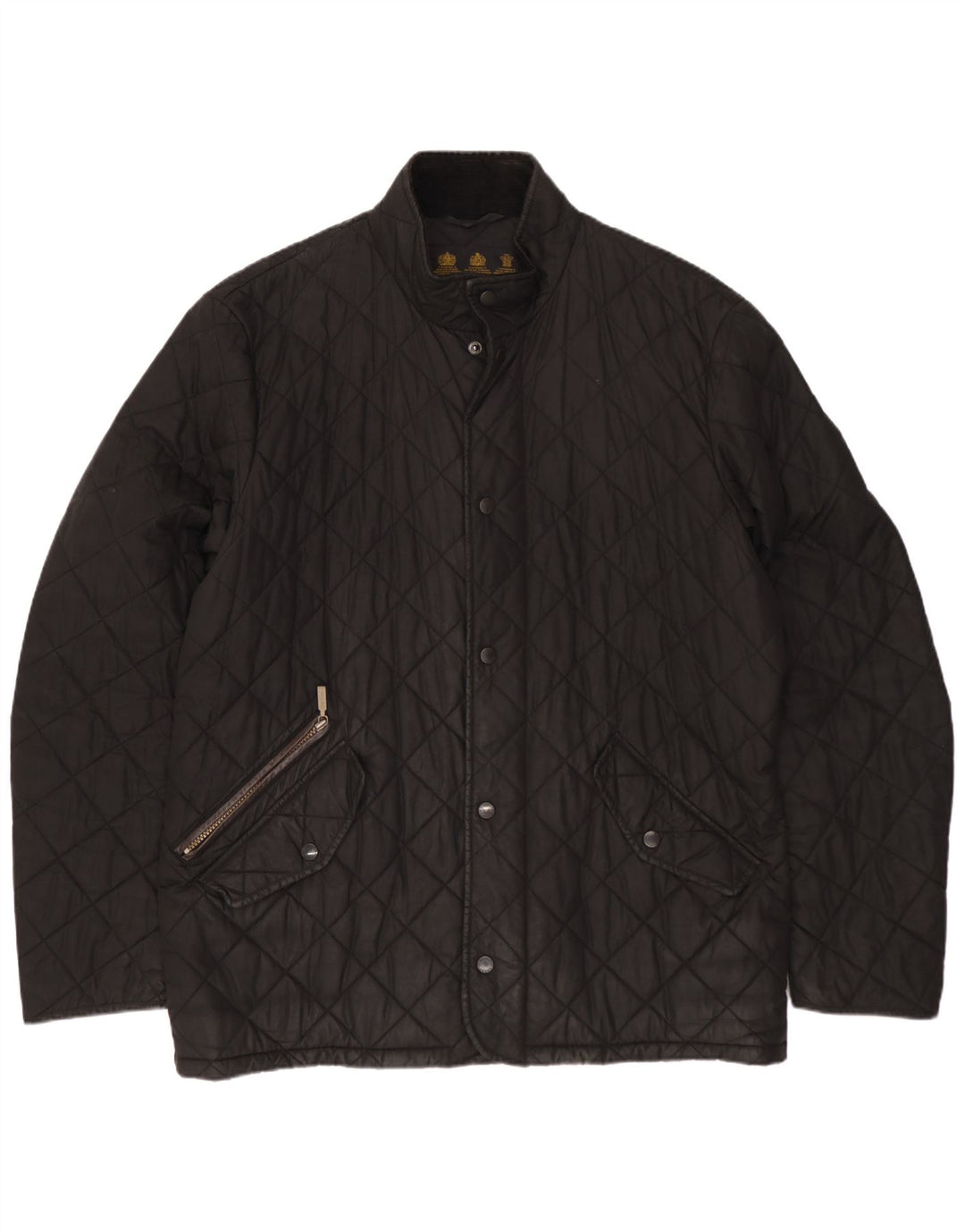 Мужская стеганая куртка Barbour UK 40, большая черная