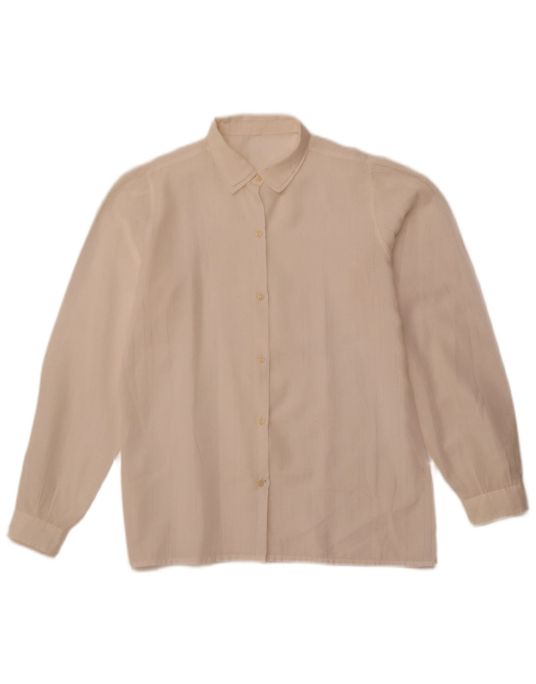 Женская блузка-рубашка VINTAGE IT 42 Medium Off White Striped
