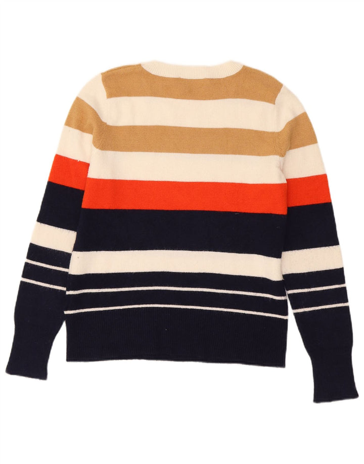 Женский джемпер Oasis с круглым вырезом, Великобритания, 12, средний, в разноцветную полоску