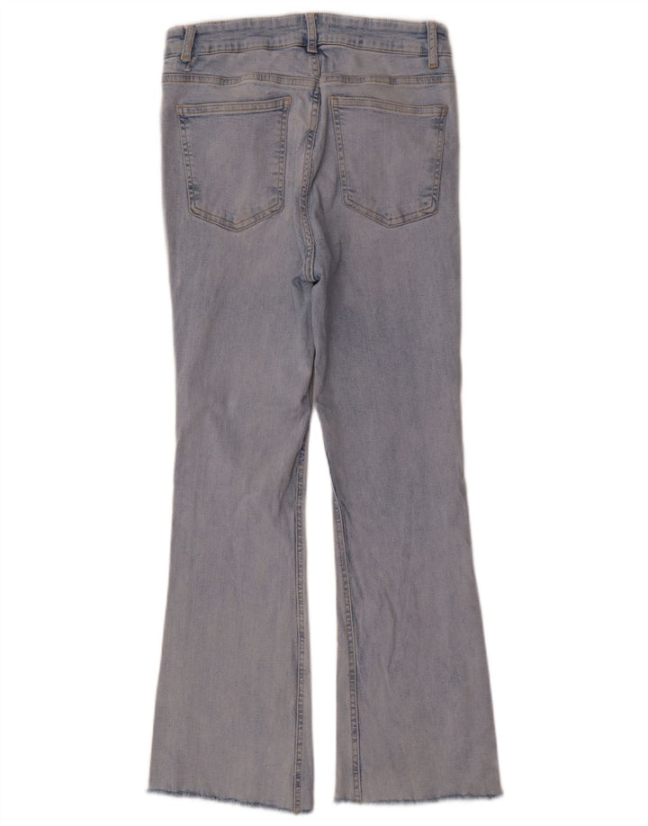 Женские расклешенные джинсы Zara EU 42, большие W32 L27, синие, хлопок