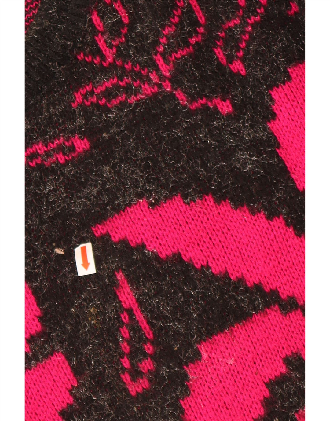 ВИНТАЖНЫЙ женский свитер с вырезом «лодочка», Великобритания 20, 2XL, черный акрил с цветочным принтом