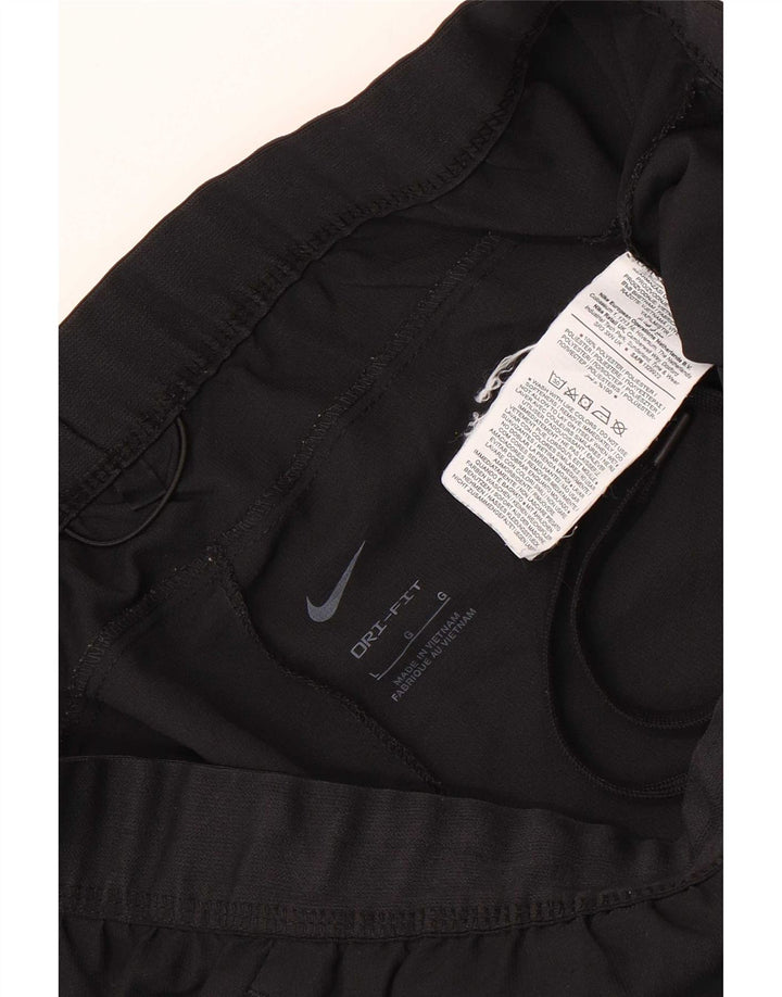 Мужские спортивные брюки Nike Dri Fit для бега, большие черные полиэстеровые брюки