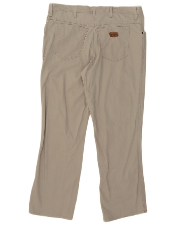 Мужские прямые повседневные брюки Wrangler Texas Stretch W42 L28, серый хлопок