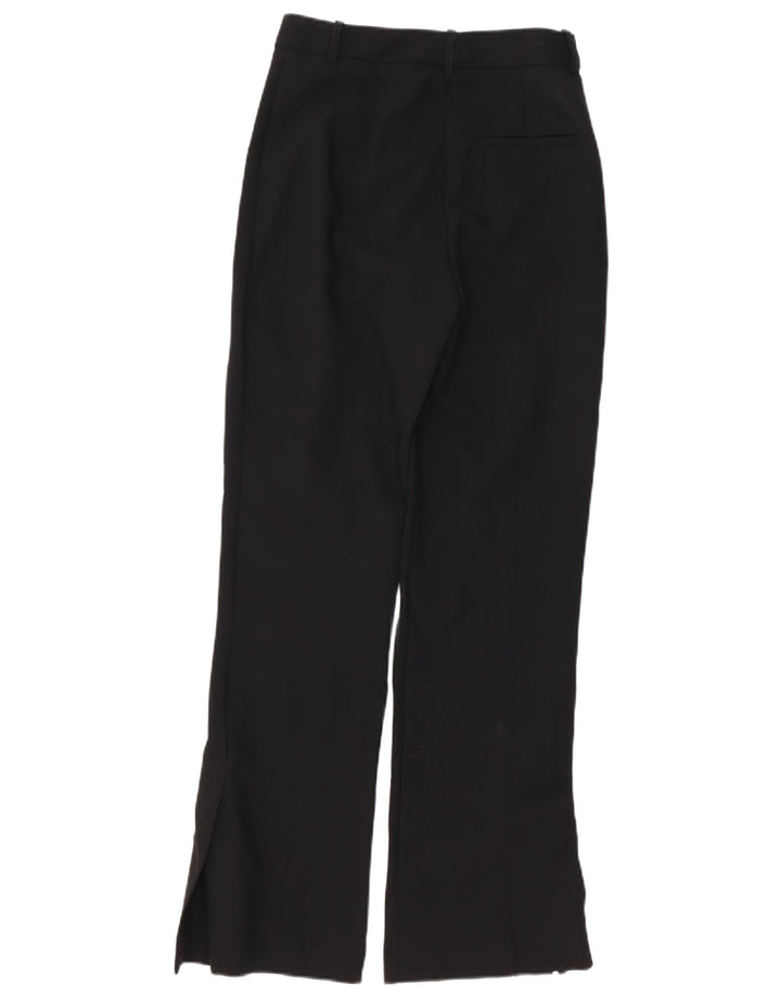 Женские брюки чинос Zara Bootcut, маленькие, черные, полиэстер, W26 L31
