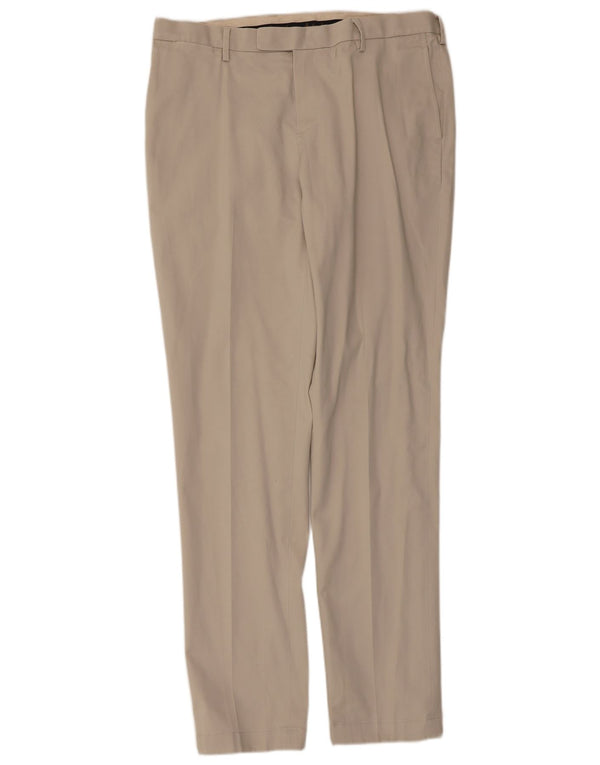 Мужские узкие брюки Brooks Brothers Soho W36 L34, бежевый хлопок
