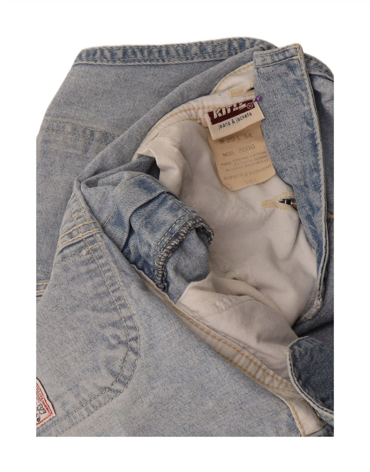 Женский комбинезон с винтовкой, прямые джинсы W29 L27, синий хлопок