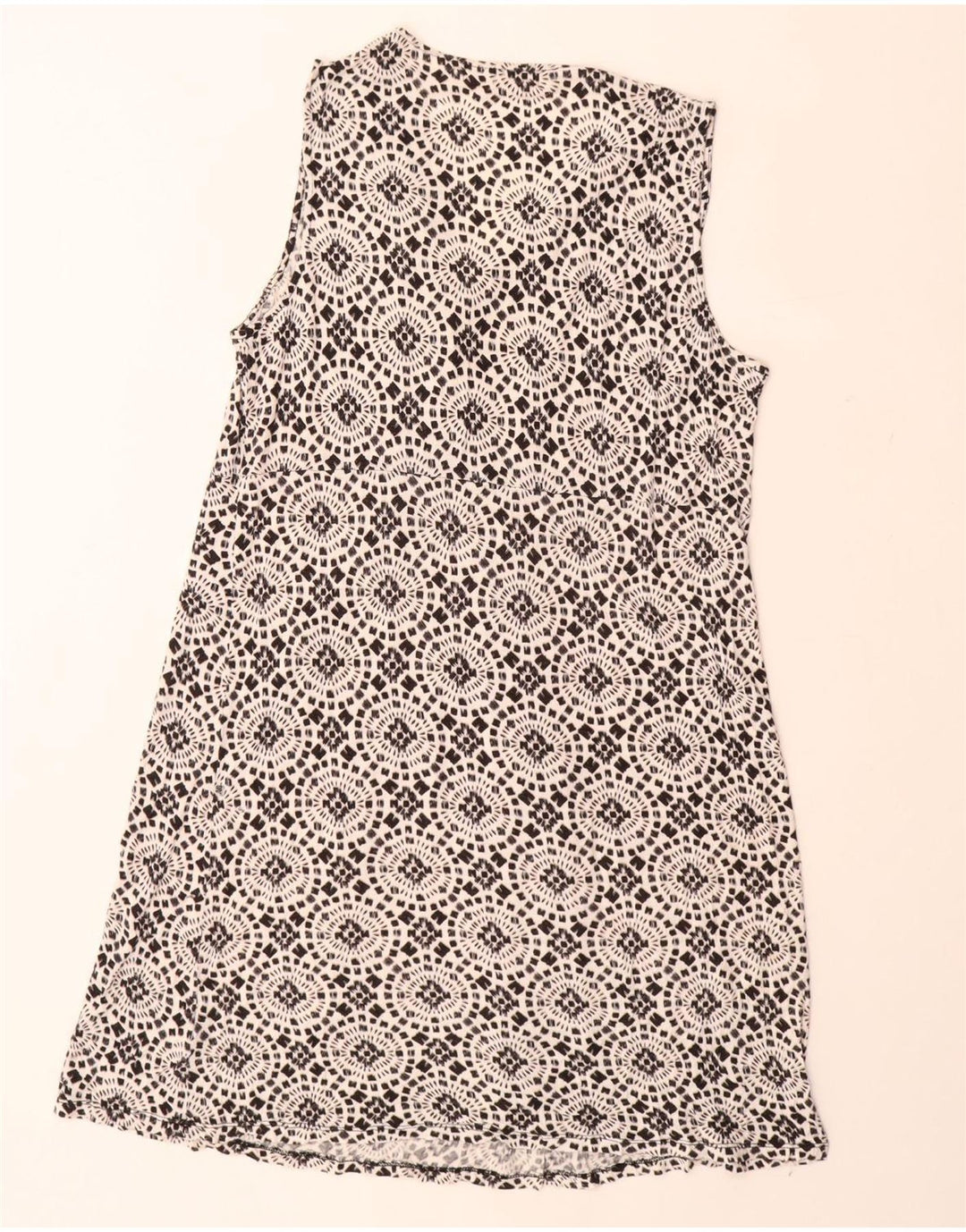 Женское платье трапециевидной формы без рукавов MICHAEL KORS UK 18 XL, черный вискоза с цветочным принтом