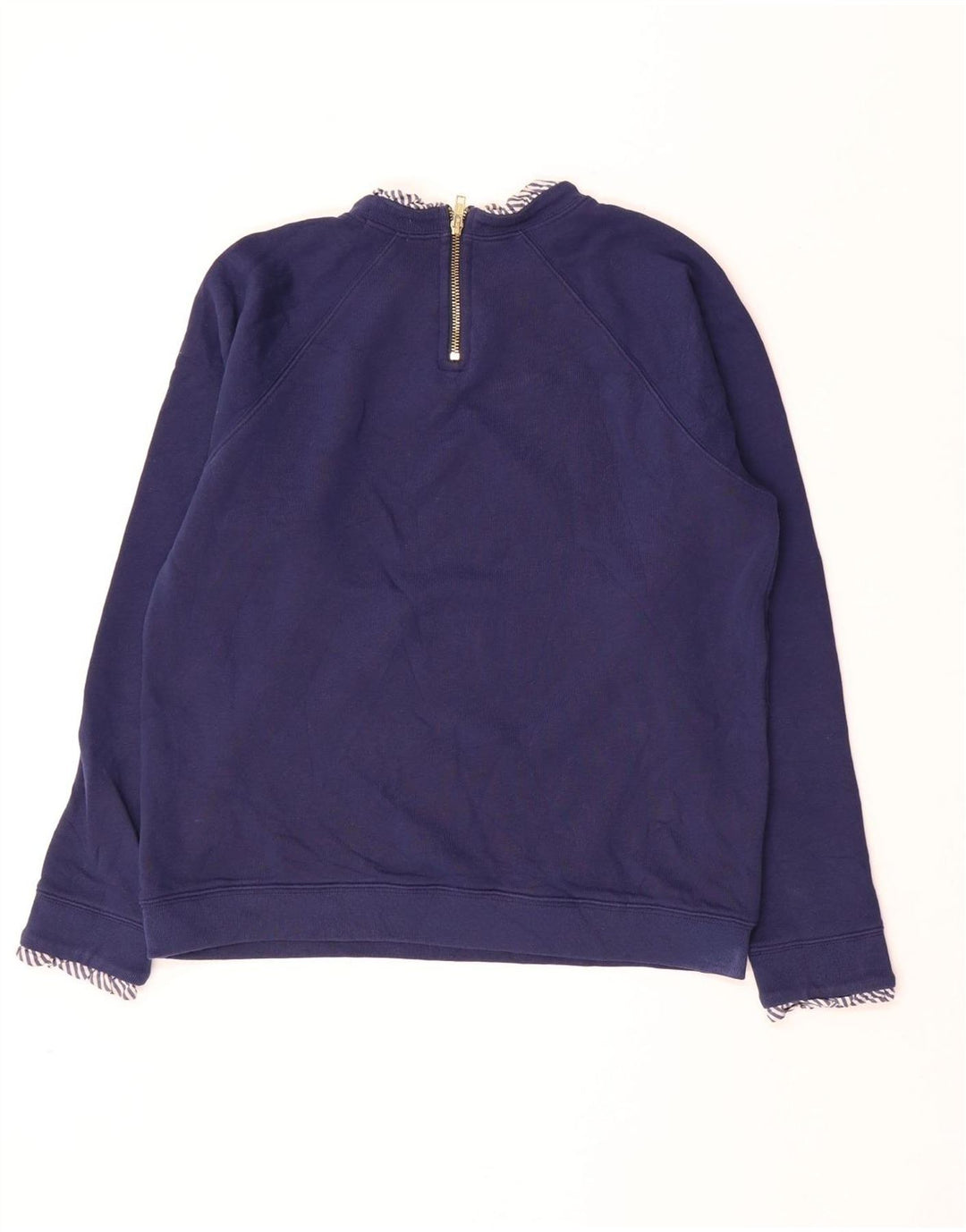 Женский свитер J. CREW, джемпер UK 14, средний темно-синий, хлопок