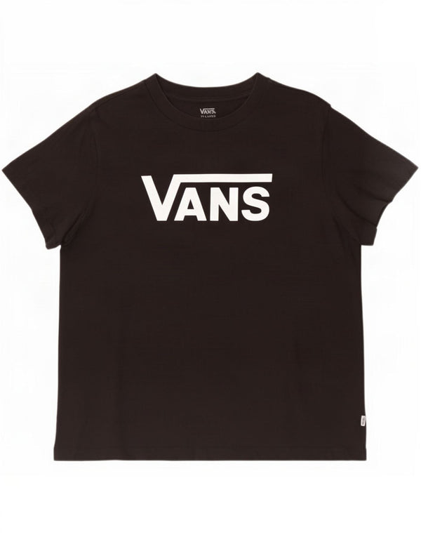 Vans Женская футболка с рисунком Top UK 20 2XL, черный хлопок