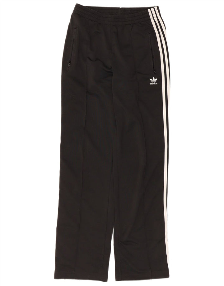 Женские спортивные брюки Adidas UK 10, маленькие черные из полиэстера