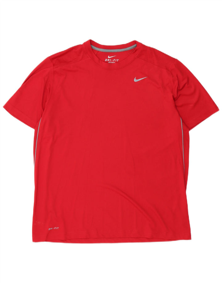 Мужская футболка Nike Dri Fit Top XL, красный полиэстер