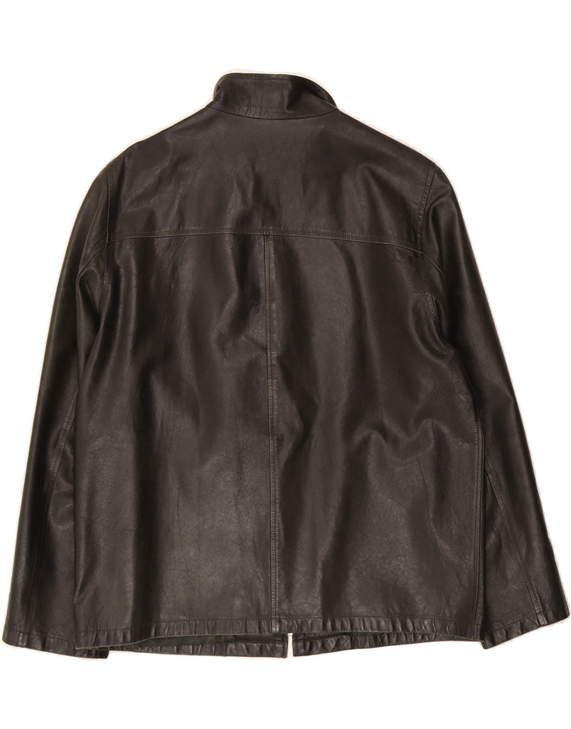 PRADA Mens Leather Jacket IT 46 Small Black Leather Vintage Prada and Second-Hand Prada from Messina Hembry 