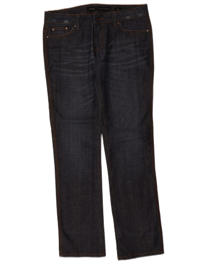 Женские прямые джинсы LEE Riders с низкой талией США 12, большие W34 L33, темно-синие