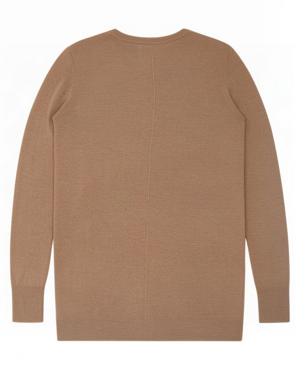 Женский свитер с вырезом «лодочка» Zara UK 14, средний коричневый вискоза