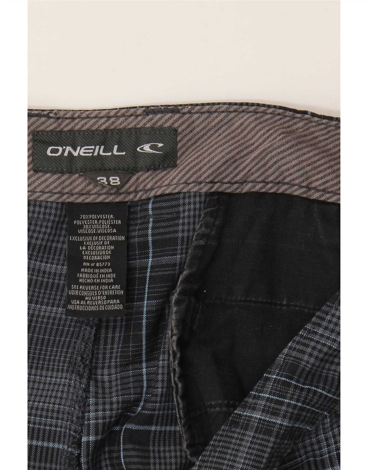 Мужские шорты чинос O'Neill W38 XL темно-синие в клетку из полиэстера