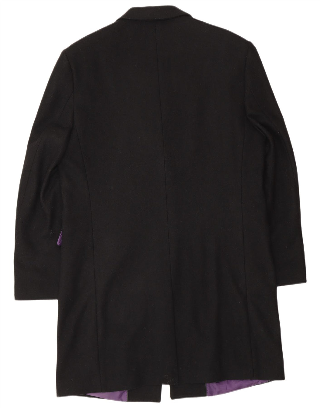 Мужское пальто Jeff Banks UK 36 маленькое черное шерстяное