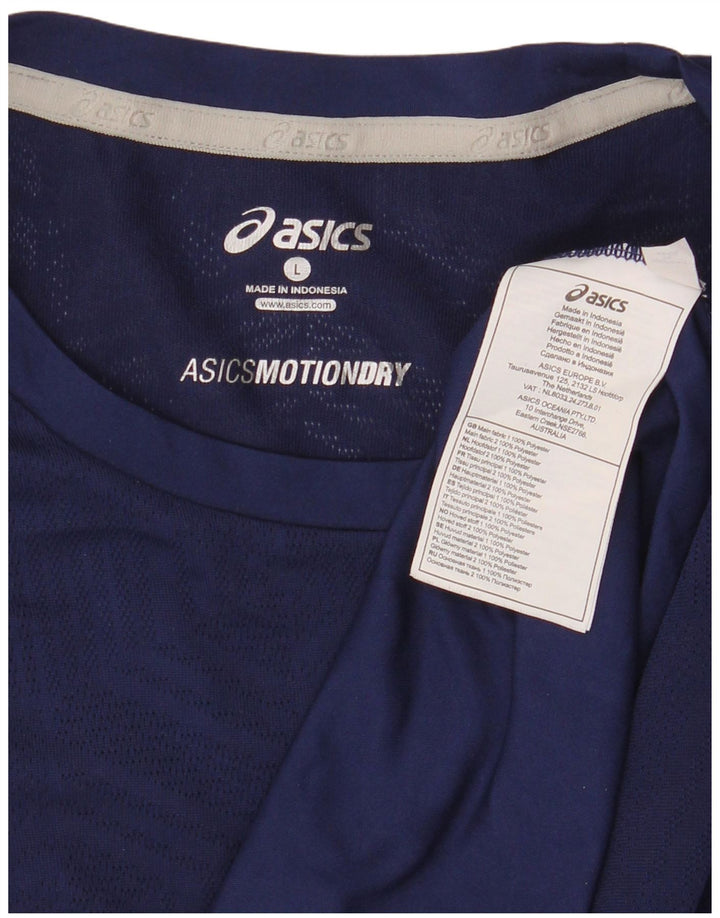 Женский жилет Asics UK 16, большой темно-синий, полиэстер