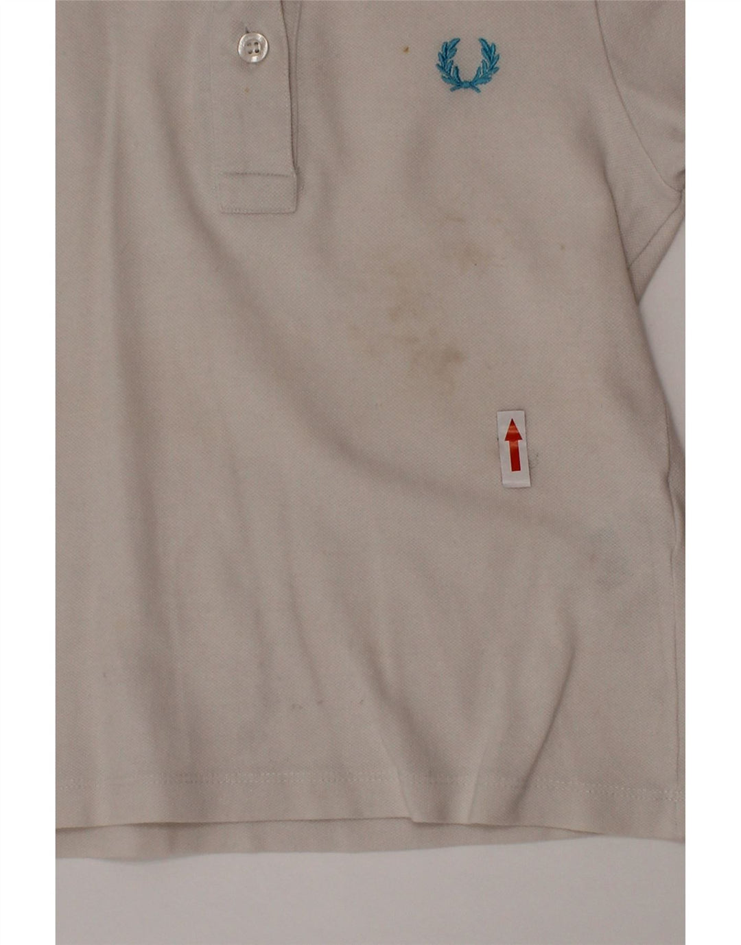 Рубашка-поло Fred Perry для мальчиков 3-4 года, белый хлопок