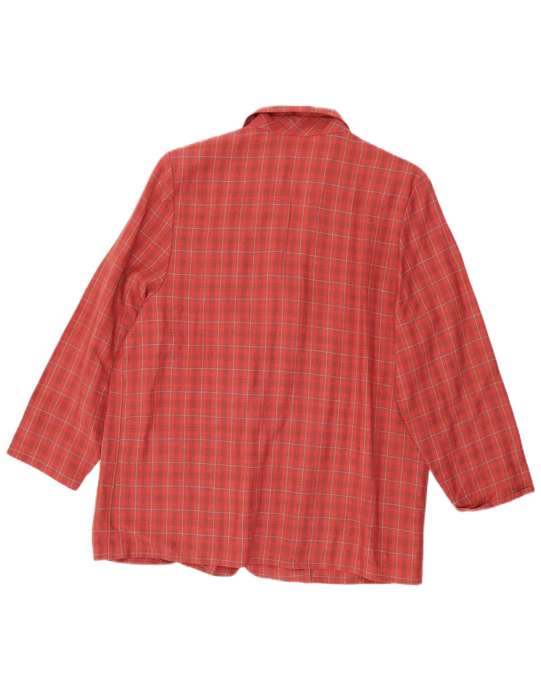 Женский пиджак MARKS & SPENCER с рукавом 3/4, Великобритания 18 XL, красный в клетку