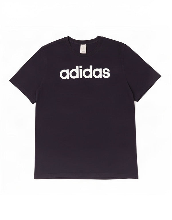 Adidas Мужская футболка с рисунком Top 2XL Темно-синий хлопок