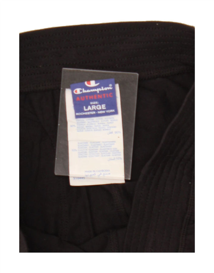 CHAMPION Womens Leggings UK 14 Large  Black Cotton Vintage Champion and Second-Hand Champion from Messina Hembry 