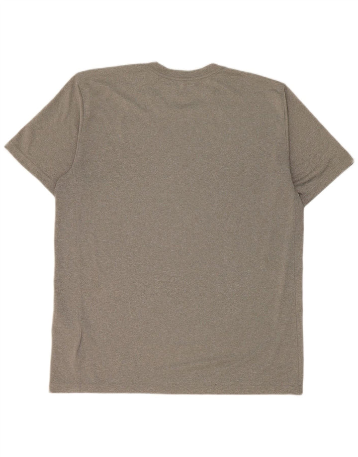 Мужская футболка Nike Dri Fit, большой серый полиэстер