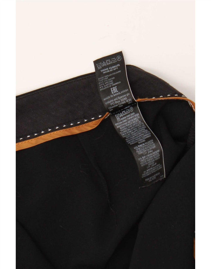 Женские брюки костюма Bootcut Marks & Spencer UK 12 Medium W32 L30 черные