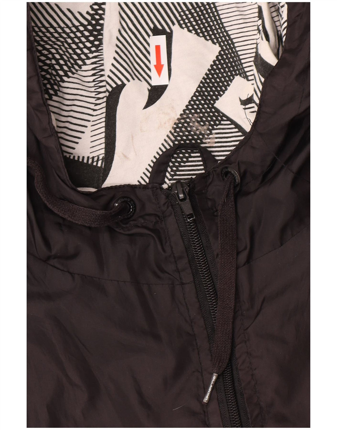 Мужская куртка-бомбер Billabong с капюшоном UK 40, большая, черная, полиэстер