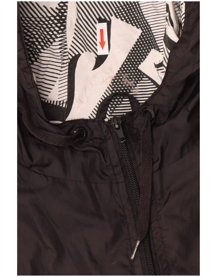 Мужская куртка-бомбер Billabong с капюшоном UK 40, большая, черная, полиэстер