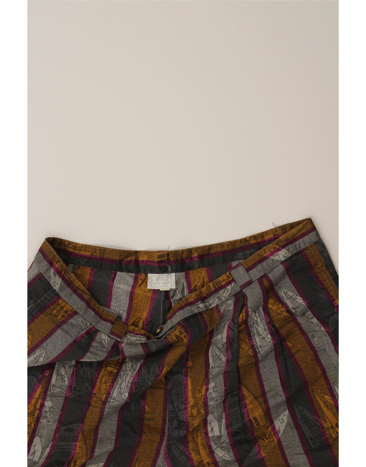 PARAH Mens Graphic Chino Shorts W36 Large Multicoloured Striped Cotton Vintage Parah and Second-Hand Parah from Messina Hembry 