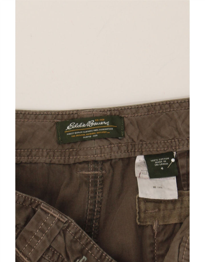 EDDIE BAUER Womens Cargo Shorts US 4 Small W30 Khaki Cotton Vintage Eddie Bauer and Second-Hand Eddie Bauer from Messina Hembry 