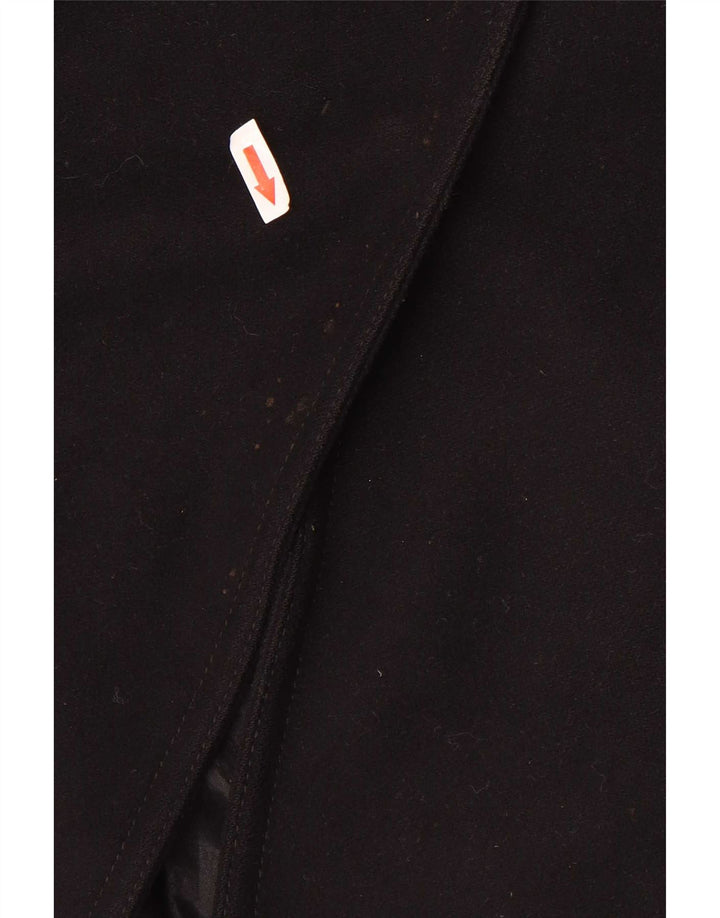Женское пальто Benetton UK 14, среднее, черное, шерстяное