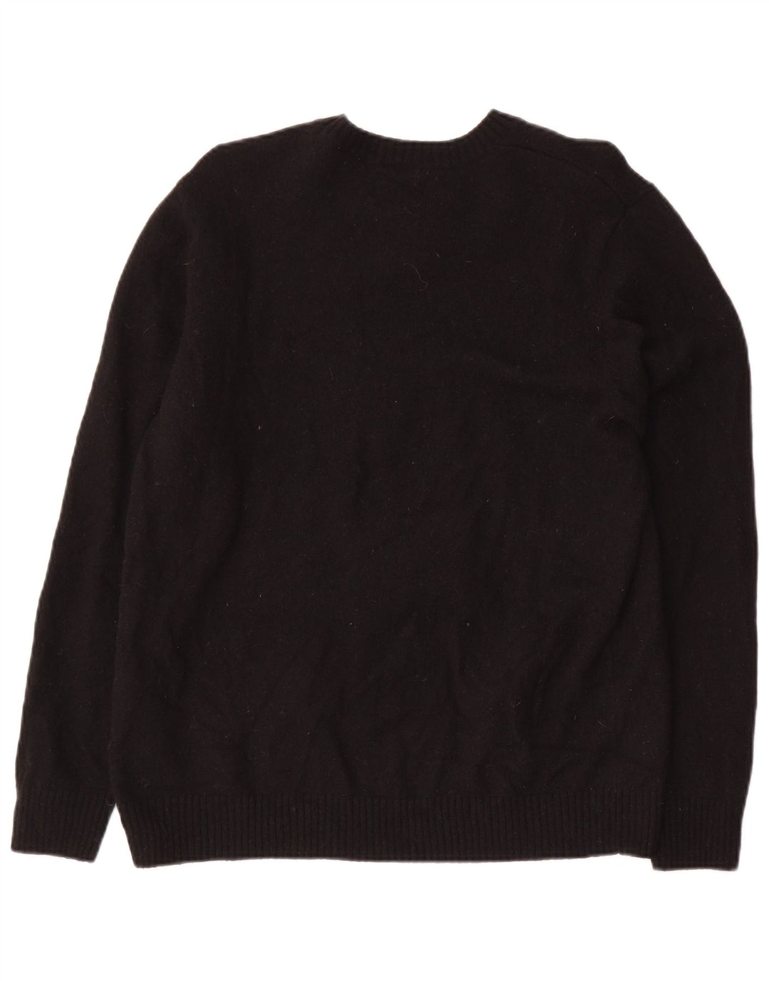 Женский джемпер стандартного кроя LEVI'S с круглым вырезом, Великобритания, 18 XL, черный, шерсть