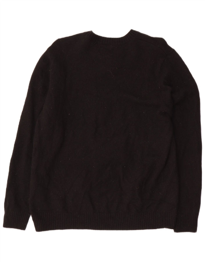 Женский джемпер стандартного кроя LEVI'S с круглым вырезом, Великобритания, 18 XL, черный, шерсть