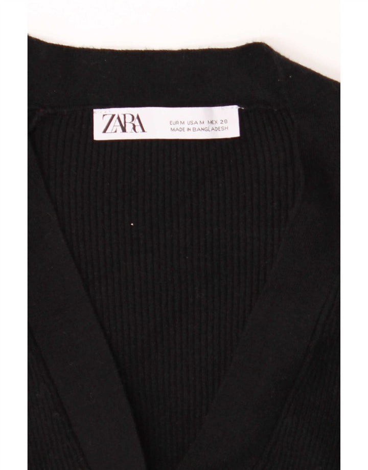 Женский кардиган Zara UK 14, средний черный