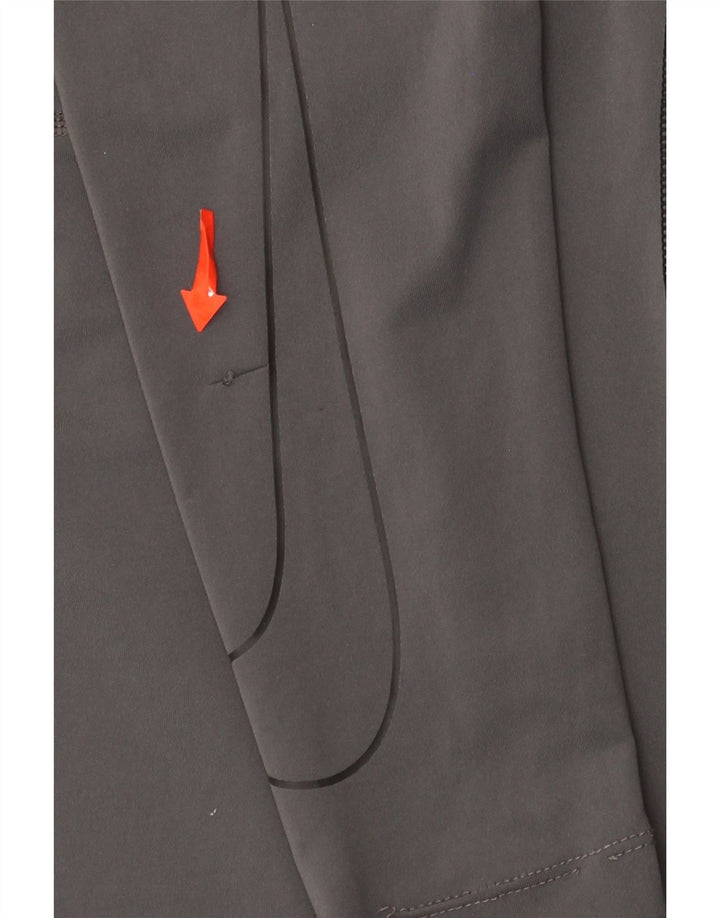 Мужской топ Nike Dri Fit с длинным рукавом, средний серый полиэстер