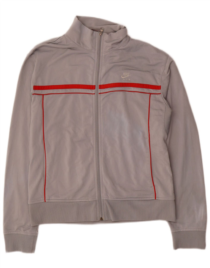 Женская спортивная куртка Nike UK 16/18 XL, серый полиэстер с цветными блоками