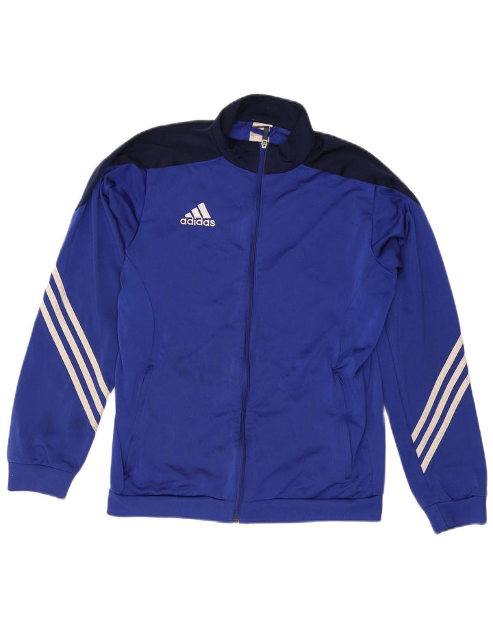 Мужской спортивный костюм Adidas, верхняя куртка, средний синий, полиэстер с цветными блоками