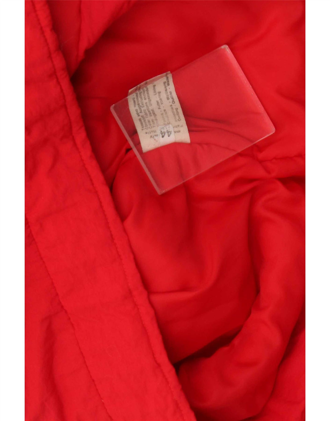 Винтажная мужская стеганая куртка UK 44 2XL, красный полиамид