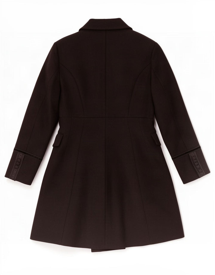 Женское пальто Zara UK 12, средний черный